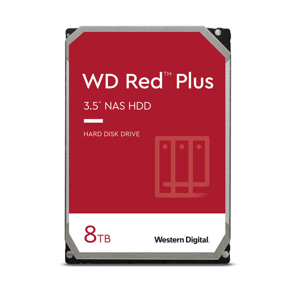 Western Digital Red Plus disque dur 8 To 5640 tr min 256 Mo 3.5" Série ATA III
