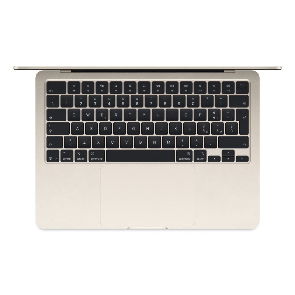 Apple MacBook Air Apple M M4 Ordinateur portable 34,5 cm (13.6") 16 Go 256 Go SSD Wi-Fi 6E (802.11ax) macOS Sequoia Beige