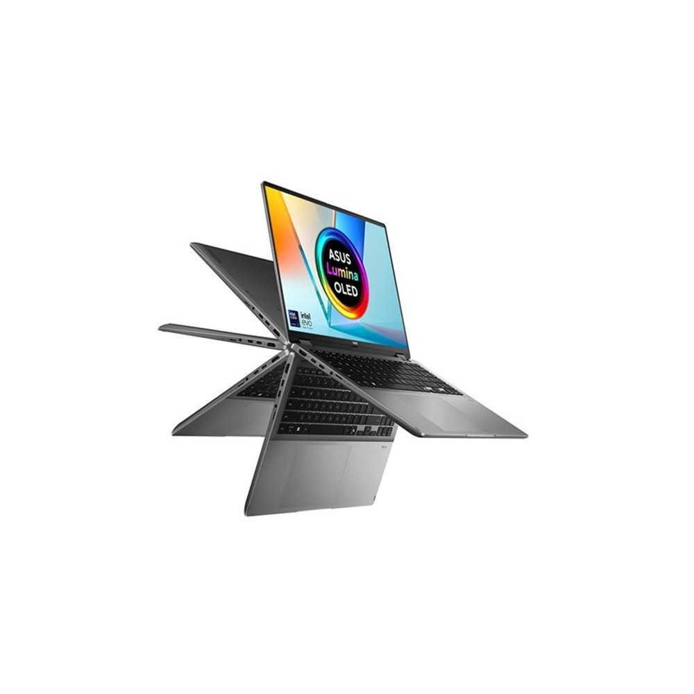 ASUS TP3607SA-FLIP-RJ088X (Vivobook 16 Flip) - 16p OLED 3K U7-258V 32Go 1To ARC Graphics W11P Gris | ECP Grossiste informatique