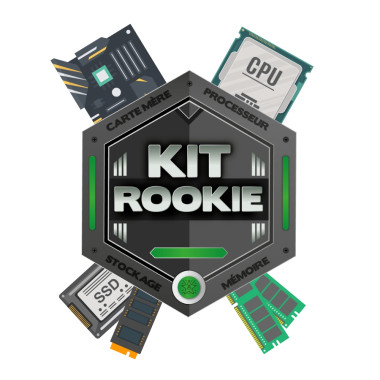 KIT ROOKIE ASU - Asus PRIME H610M-K + CPU Intel Core i3-12100 + RAM 8Go DDR5 + SSD 480Go NVMe