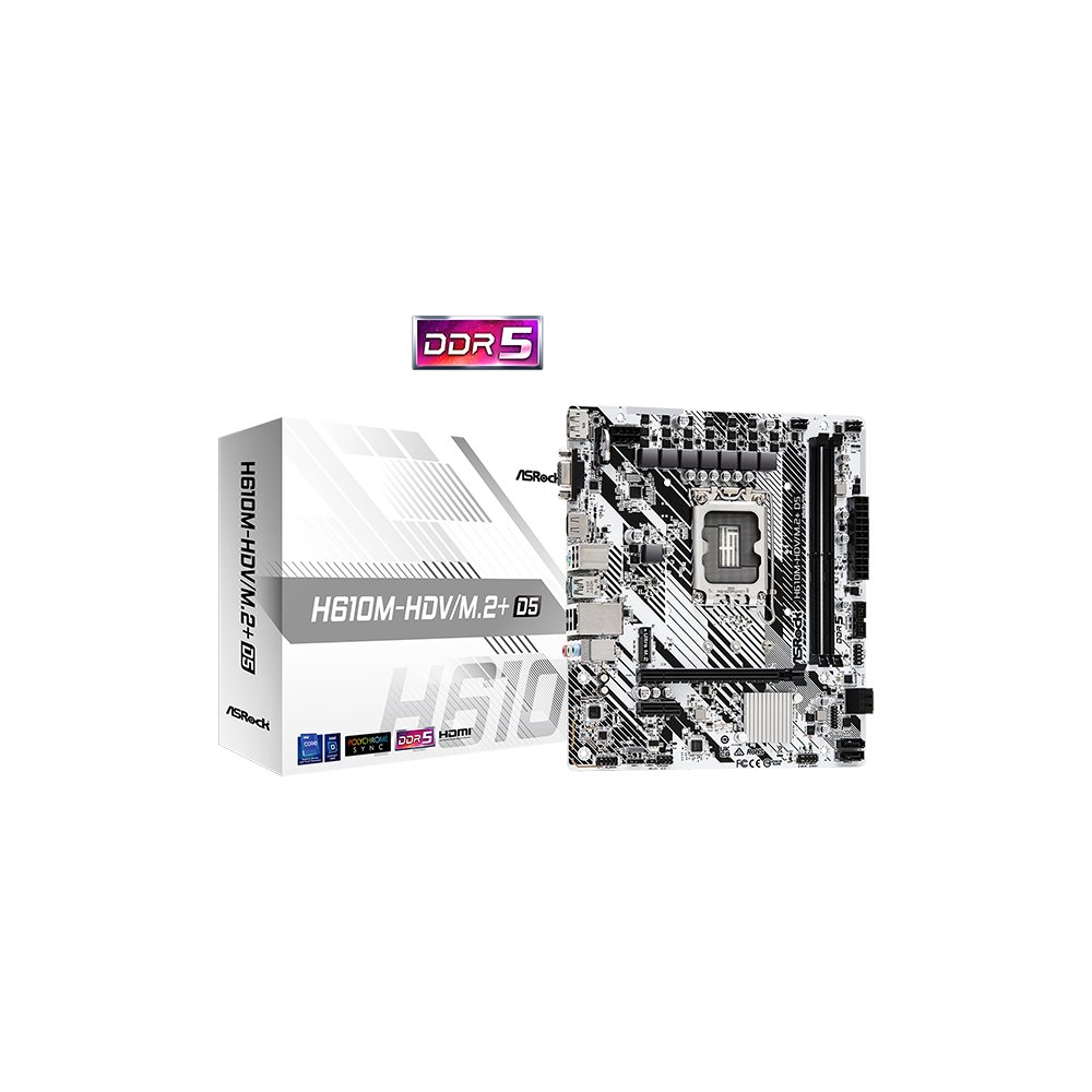 KIT ROOKIE B ASR - S2 PLUS USB 3.0 + H610M-HDV/M.2+ D5 + I3-12100 + 8Go DDR5 + 480Go NVMe