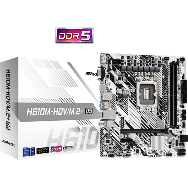 KIT ROOKIE B ASR - S2 PLUS USB 3.0 + H610M-HDV/M.2+ D5 + I3-12100 + 8Go DDR5 + 480Go NVMe