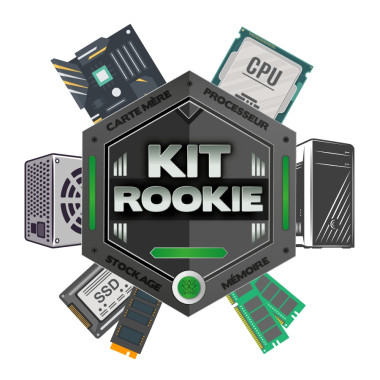 KIT ROOKIE B ASU - Boitier S2 Plus (430W) + PRIME H610M-K + I3-12100 + 8Go DDR5 + 480Go NVMe