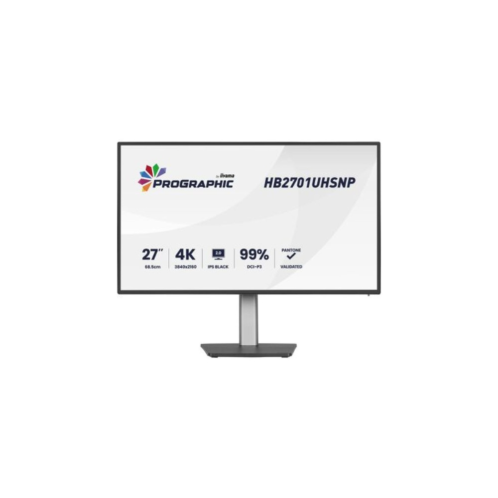 IIYAMA HB2701UHSNP-B1 (ProGraphic) - 27p IPS 4K 4ms 450cd/m HDMI-DP USB-C 4USB 2x2W Réglable Noir | ECP Grossiste informatique