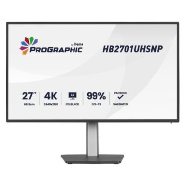 IIYAMA HB2701UHSNP-B1 (ProGraphic) - 27p IPS 4K 4ms 450cd/m HDMI-DP USB-C 4USB 2x2W Réglable Noir | ECP Grossiste informatique