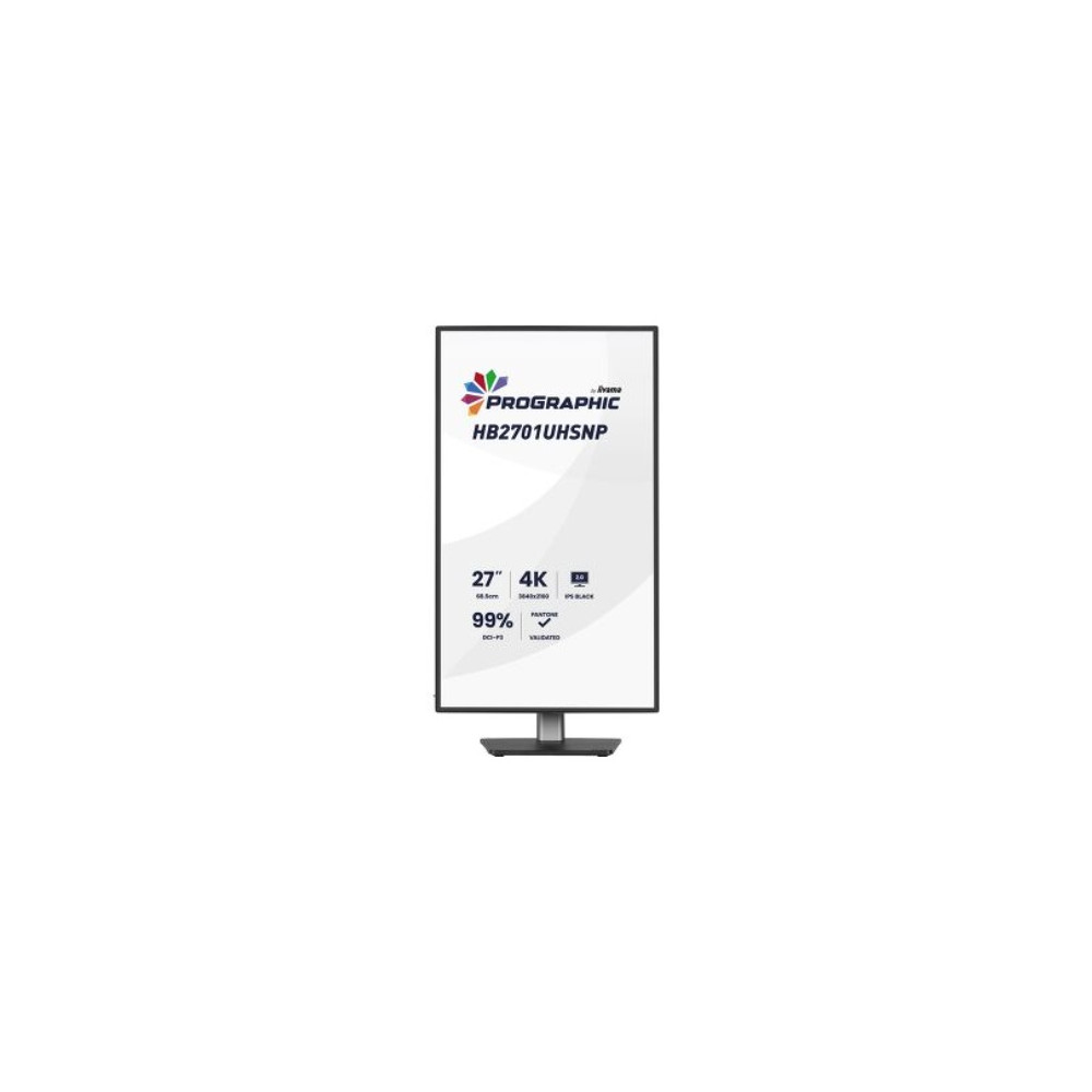 IIYAMA HB2701UHSNP-B1 (ProGraphic) - 27p IPS 4K 4ms 450cd/m HDMI-DP USB-C 4USB 2x2W Réglable Noir | ECP Grossiste informatique