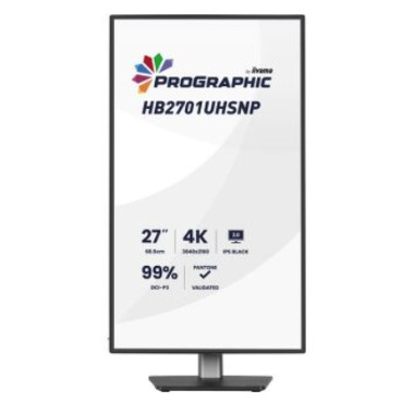IIYAMA HB2701UHSNP-B1 (ProGraphic) - 27p IPS 4K 4ms 450cd/m HDMI-DP USB-C 4USB 2x2W Réglable Noir | ECP Grossiste informatique