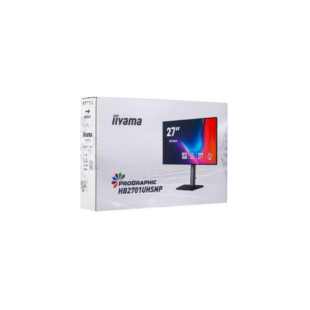 IIYAMA HB2701UHSNP-B1 (ProGraphic) - 27p IPS 4K 4ms 450cd/m HDMI-DP USB-C 4USB 2x2W Réglable Noir | ECP Grossiste informatique