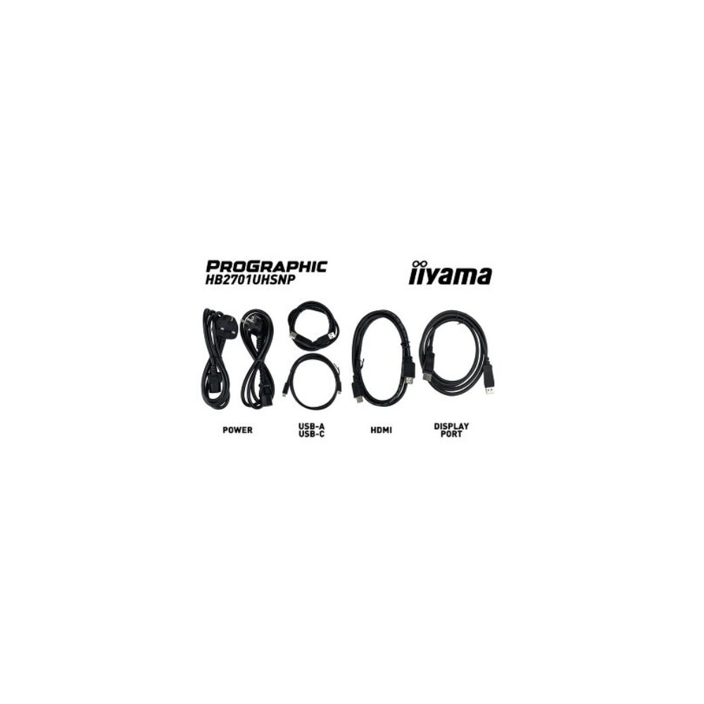 IIYAMA HB2701UHSNP-B1 (ProGraphic) - 27p IPS 4K 4ms 450cd/m HDMI-DP USB-C 4USB 2x2W Réglable Noir | ECP Grossiste informatique
