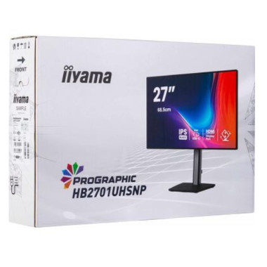 IIYAMA HB2701UHSNP-B1 (ProGraphic) - 27p IPS 4K 4ms 450cd/m HDMI-DP USB-C 4USB 2x2W Réglable Noir | ECP Grossiste informatique