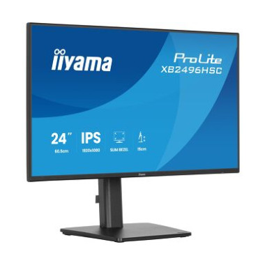 IIYAMA XB2496HSC-B1 (ProLite) - 24p FHD IPS 3ms 300cd/m HDMi USB-C(PD 65W) 2USB 2x2W Réglable Noir | ECP Grossiste informatique