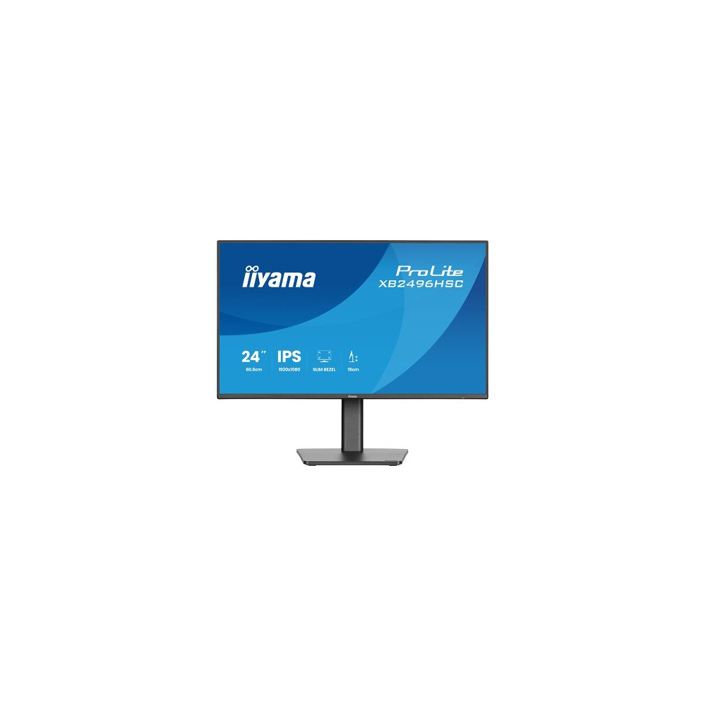IIYAMA XB2496HSC-B1 (ProLite) - 24p FHD IPS 3ms 300cd/m HDMi USB-C(PD 65W) 2USB 2x2W Réglable Noir | ECP Grossiste informatique