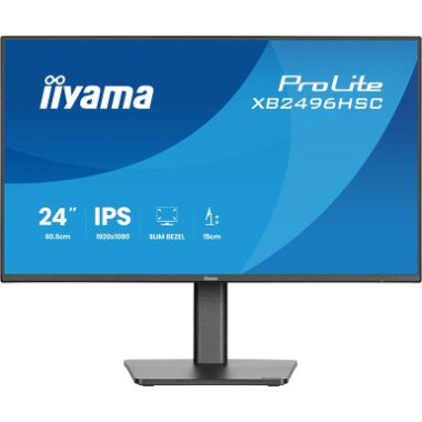 IIYAMA XB2496HSC-B1 (ProLite) - 24p FHD IPS 3ms 300cd/m HDMi USB-C(PD 65W) 2USB 2x2W Réglable Noir | ECP Grossiste informatique
