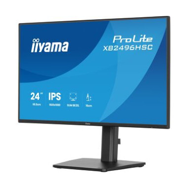 IIYAMA XB2496HSC-B1 (ProLite) - 24p FHD IPS 3ms 300cd/m HDMi USB-C(PD 65W) 2USB 2x2W Réglable Noir | ECP Grossiste informatique
