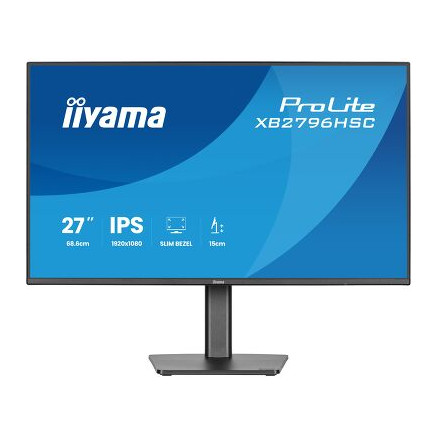 IIYAMA XB2796HSC-B1 (ProLite) - 27p FHD IPS 3ms 300cd/m HDMi USB-C(PD 65W) 2USB 2x2W Réglable Noir | ECP Grossiste informatique