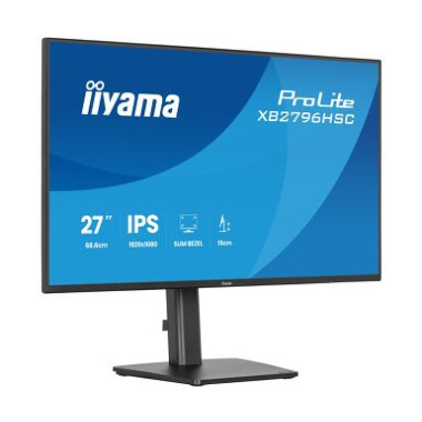 IIYAMA XB2796HSC-B1 (ProLite) - 27p FHD IPS 3ms 300cd/m HDMi USB-C(PD 65W) 2USB 2x2W Réglable Noir | ECP Grossiste informatique