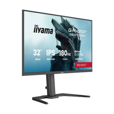 IIYAMA GB3272QSU-B1 (Red Eagle) - 31,5p WQHD IPS 0.5ms 2HDMi-DP HUB.USB 2x5W Réglable Noir | ECP Grossiste informatique