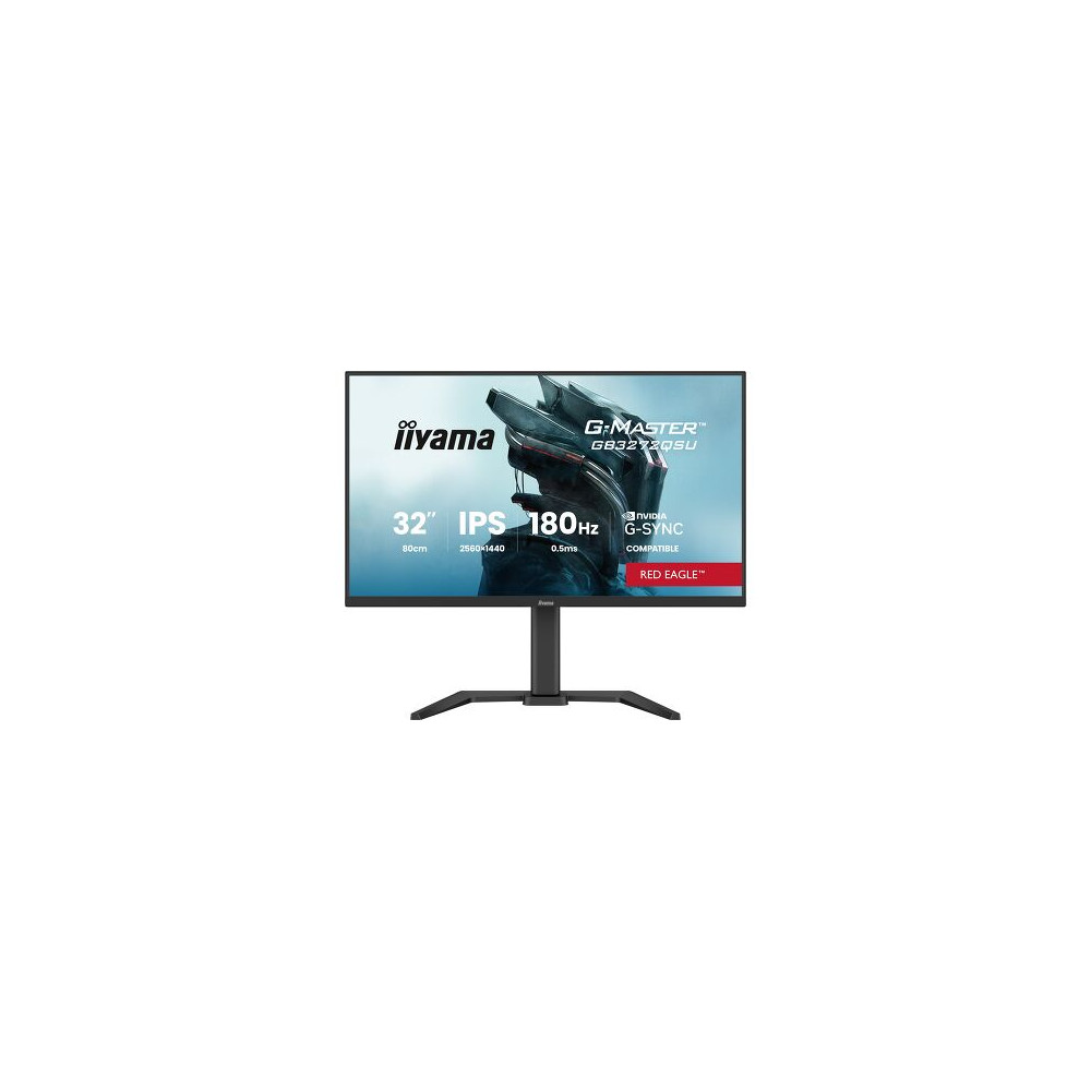 IIYAMA GB3272QSU-B1 (Red Eagle) - 31,5p WQHD IPS 0.5ms 2HDMi-DP HUB.USB 2x5W Réglable Noir | ECP Grossiste informatique