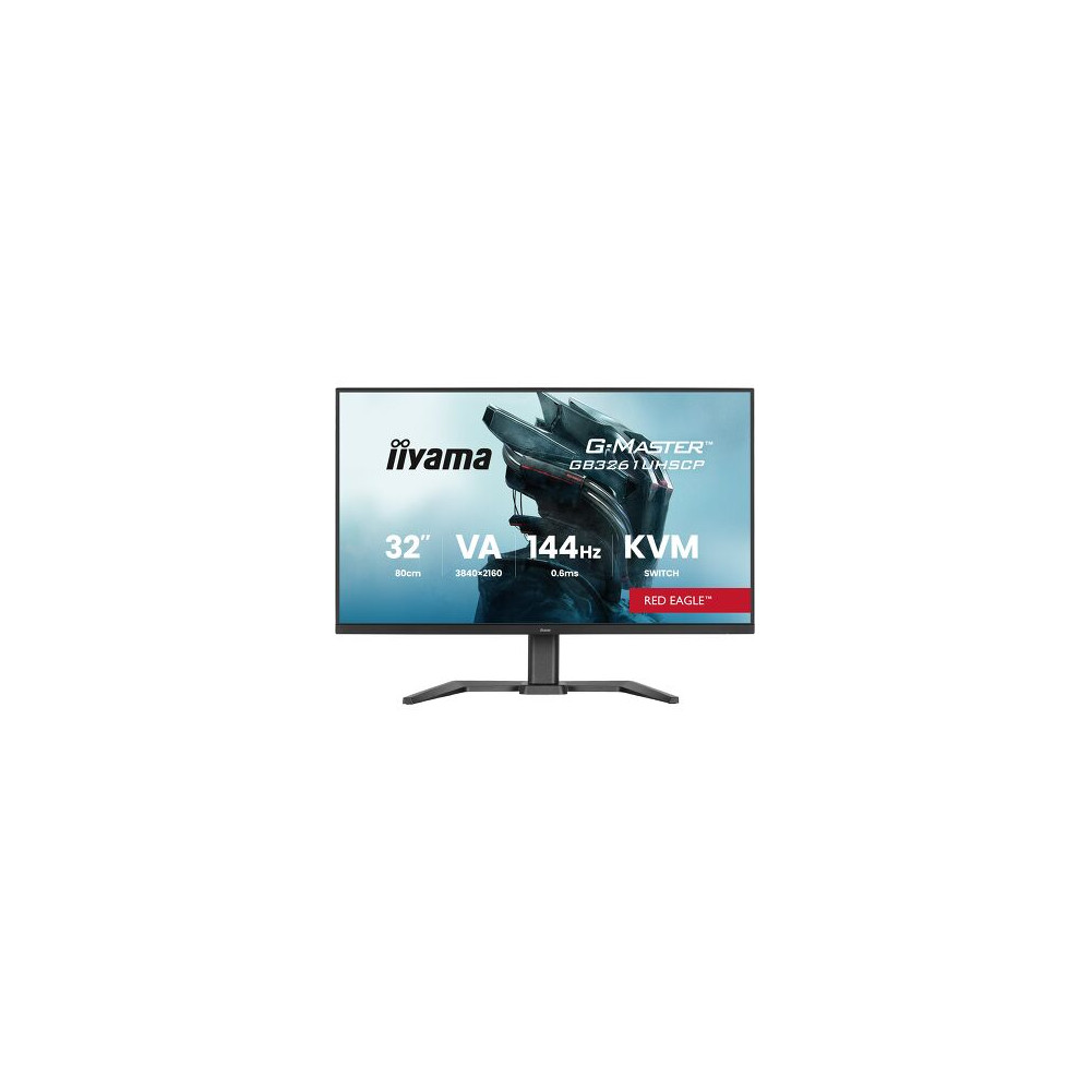 IIYAMA GB3261UHSCP-B1 (Red Eagle) - 31,5p VA 4K 0.6ms 400cd/m 2HDMi-DP HUB.USB 2x5W Réglable Noir | ECP Grossiste informatique