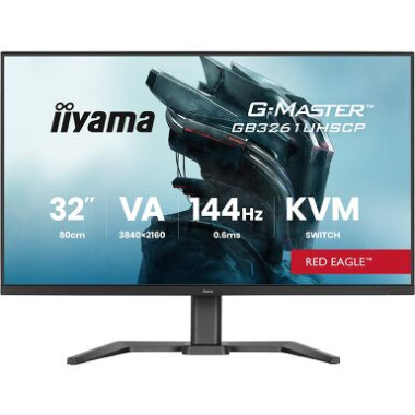 IIYAMA GB3261UHSCP-B1 (Red Eagle) - 31,5p VA 4K 0.6ms 400cd/m 2HDMi-DP HUB.USB 2x5W Réglable Noir | ECP Grossiste informatique