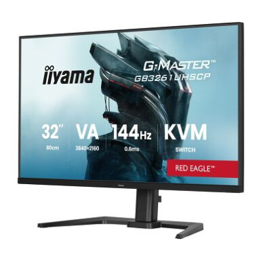 IIYAMA GB3261UHSCP-B1 (Red Eagle) - 31,5p VA 4K 0.6ms 400cd/m 2HDMi-DP HUB.USB 2x5W Réglable Noir | ECP Grossiste informatique