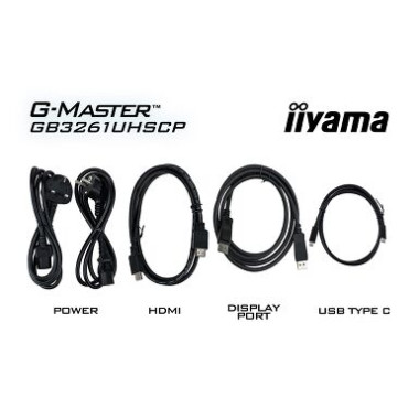 IIYAMA GB3261UHSCP-B1 (Red Eagle) - 31,5p VA 4K 0.6ms 400cd/m 2HDMi-DP HUB.USB 2x5W Réglable Noir | ECP Grossiste informatique