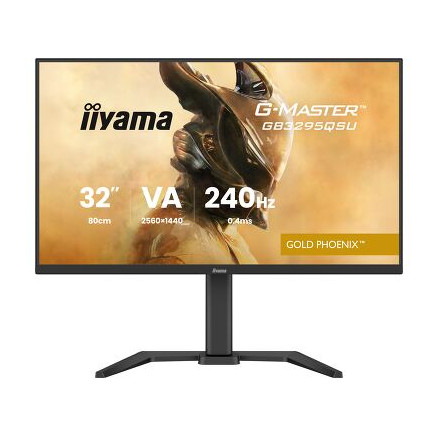 IIYAMA GB3295QSU-B1 (Gold Phoenix) - 31.5p VA QHD 0.4ms 400cd/m 2HDMi-DP HUB.USB 2x5W Réglable Noi | ECP Grossiste informatique