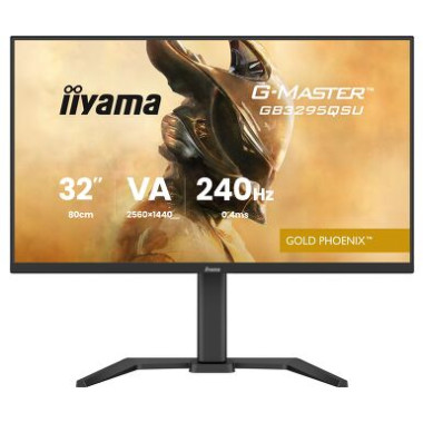 IIYAMA GB3295QSU-B1 (Gold Phoenix) - 31.5p VA QHD 0.4ms 400cd/m 2HDMi-DP HUB.USB 2x5W Réglable Noi | ECP Grossiste informatique