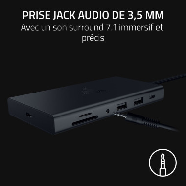 Razer USB-C Dock Avec fil USB 3.2 Gen 1 (3.1 Gen 1) Type-C Noir | ECP Grossiste informatique