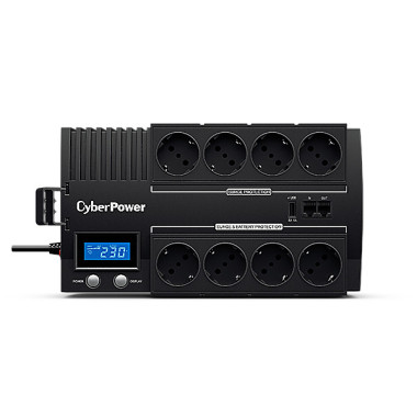 CyberPower BR1200ELCD alimentation d'énergie non interruptible Interactivité de ligne 1,2 kVA 720 W 8 sortie(s) CA