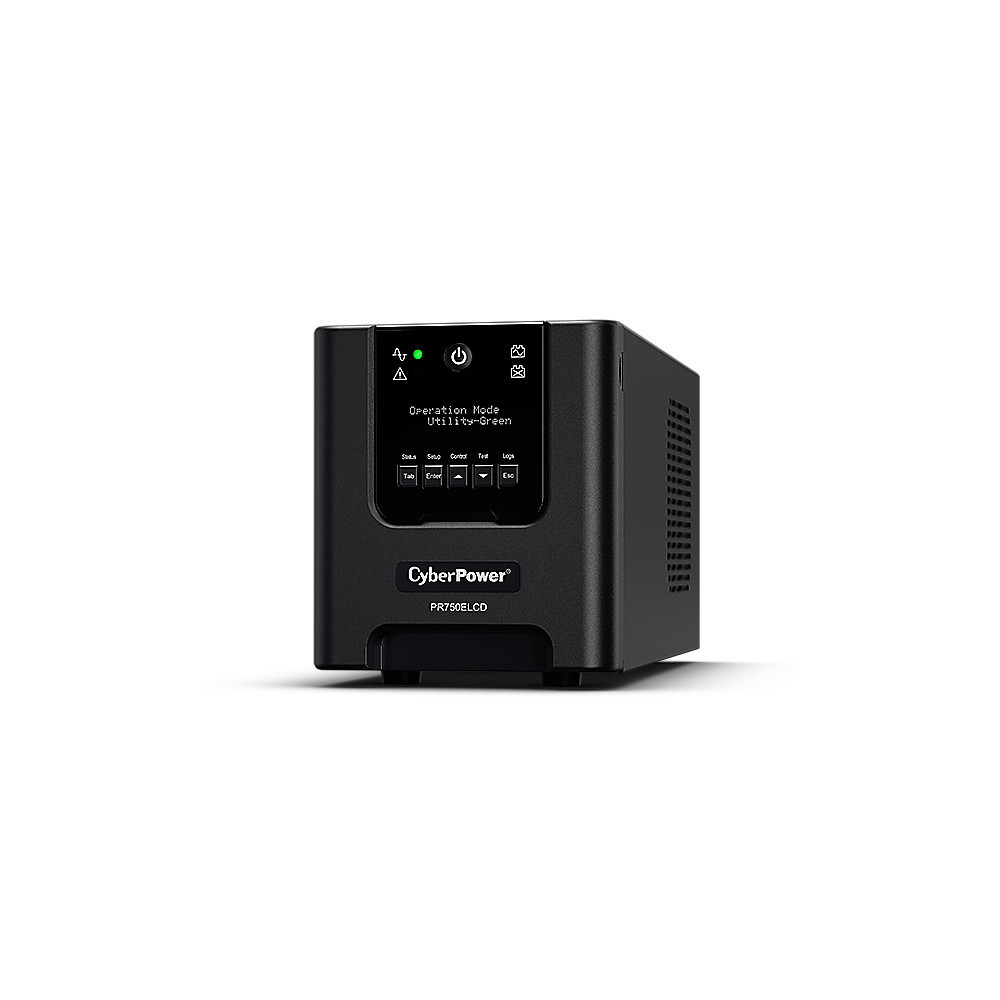 CyberPower PR750ELCD alimentation d'énergie non interruptible Interactivité de ligne 0,75 kVA 675 W 6 sortie(s) CA