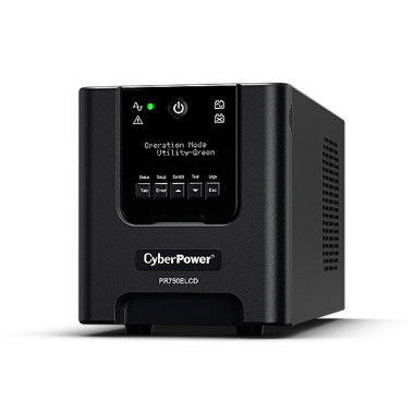 CyberPower PR750ELCD alimentation d'énergie non interruptible Interactivité de ligne 0,75 kVA 675 W 6 sortie(s) CA