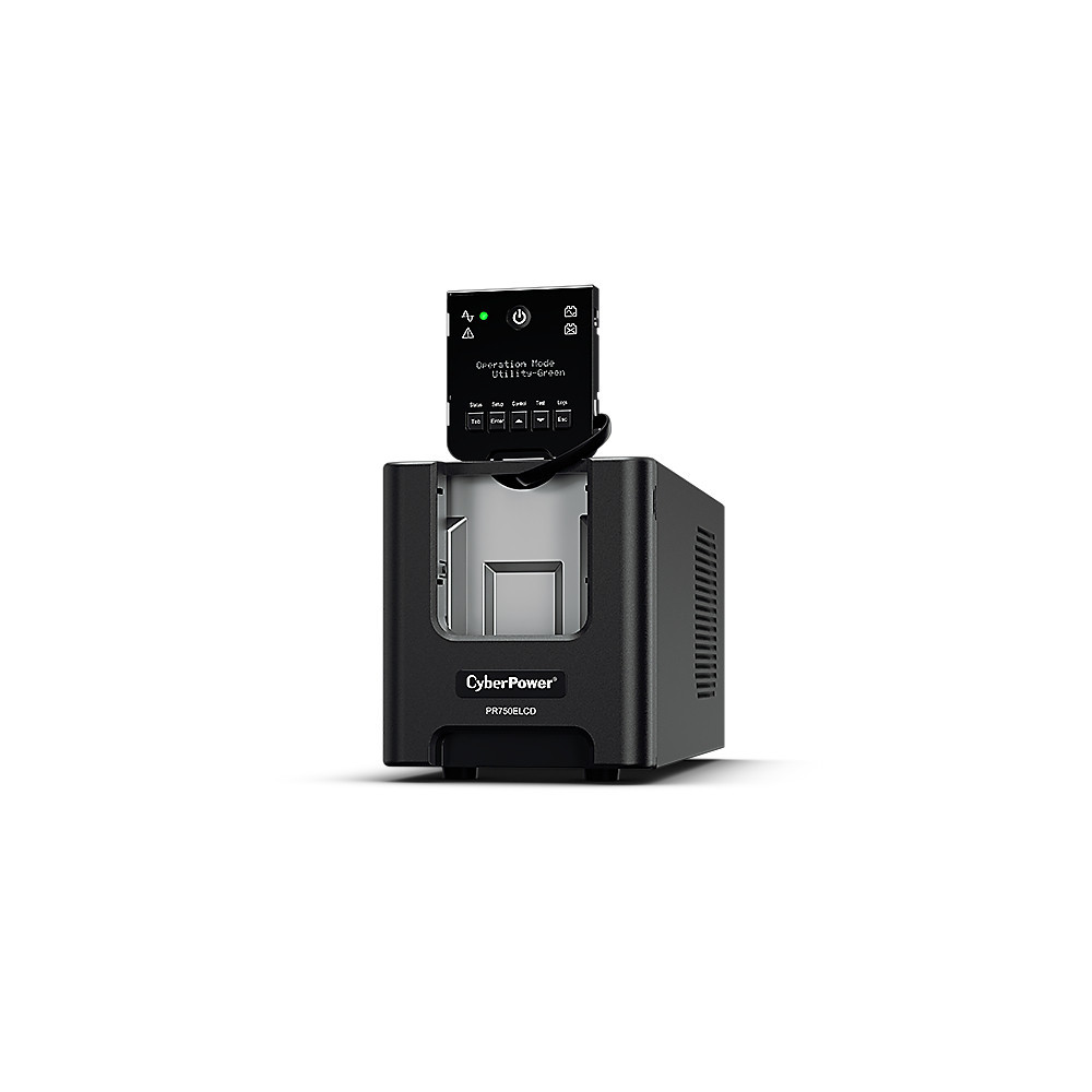 CyberPower PR750ELCD alimentation d'énergie non interruptible Interactivité de ligne 0,75 kVA 675 W 6 sortie(s) CA