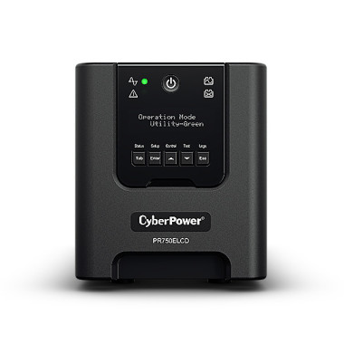 CyberPower PR750ELCD alimentation d'énergie non interruptible Interactivité de ligne 0,75 kVA 675 W 6 sortie(s) CA