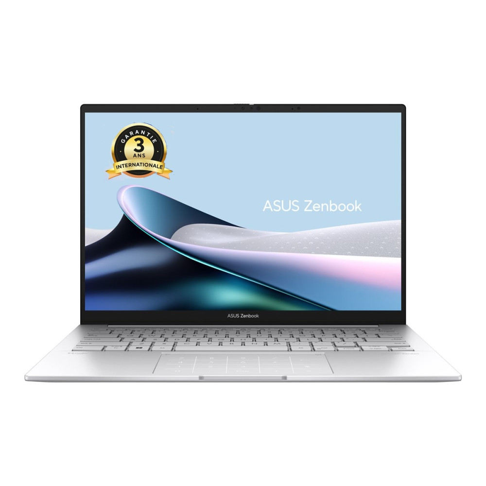 ASUS UX3405MA-QD262W (ZenBook 14) - 14p OLED WUXGA U5-125H 16Go.LPDDR5X 512Go ARC W11H Silver | ECP Grossiste informatique