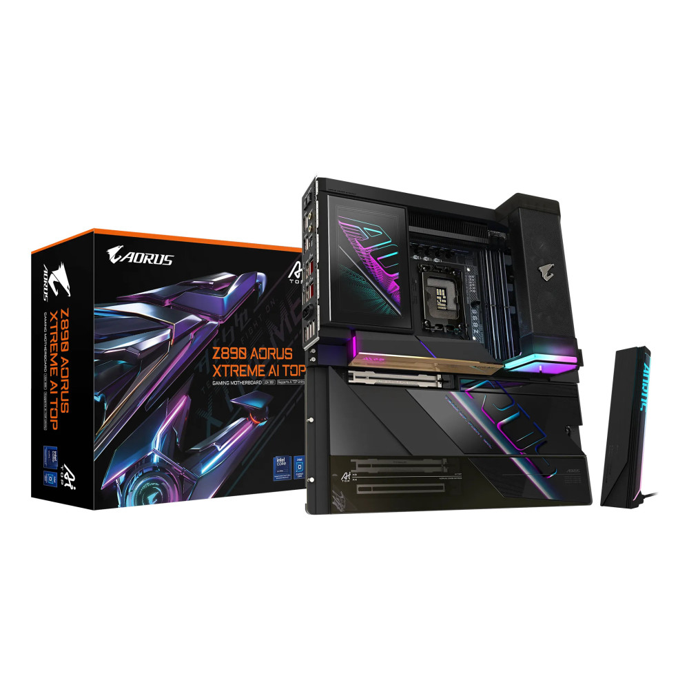 GIGABYTE Z890 AORUS XTREME AI TOP Carte Mère - Prend en charge les processeurs Intel Core Ultra (Série 2), VRM 22+1+2 phases,