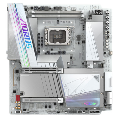 GIGABYTE Z890 AORUS TACHYON ICE Carte Mère – Processeurs Intel Core Ultra (série 2), VRM 18+1+2 phases, jusqu’à 9500 MHz DDR5