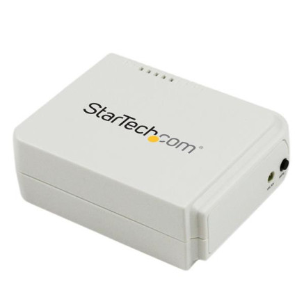 StarTech.com Serveur d'impression USB 2.0 sans fil N avec port Ethernet 10 100 Mb s - 802.11 b g n