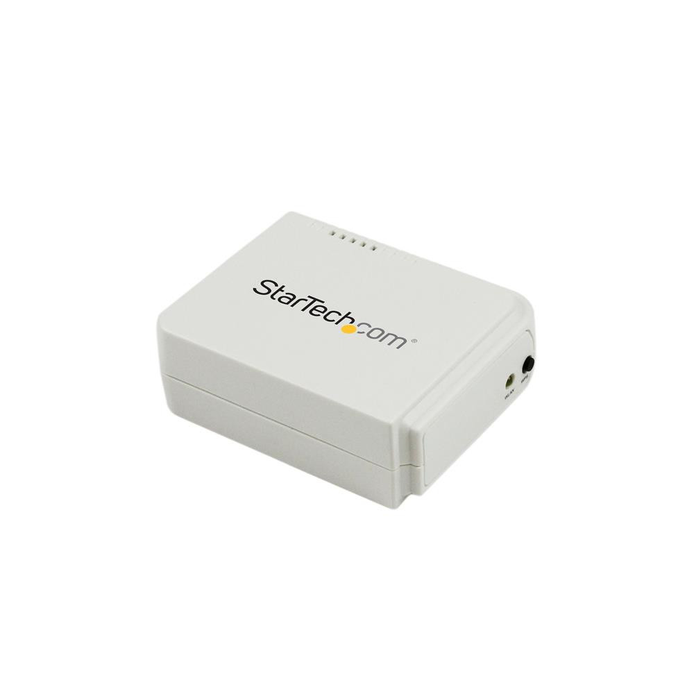 StarTech.com Serveur d'impression USB 2.0 sans fil N avec port Ethernet 10 100 Mb s - 802.11 b g n