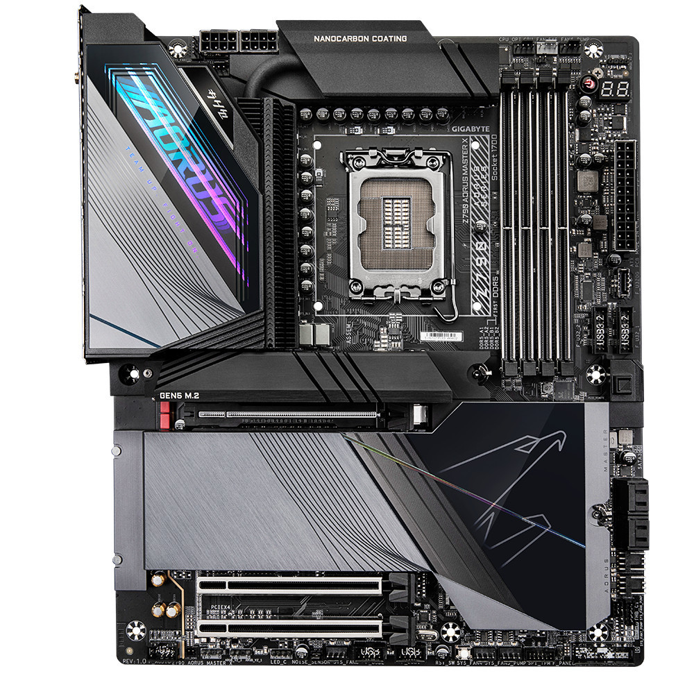 GIGABYTE Z790 AORUS MASTER X Carte Mère - Prend en charge les processeurs Intel de 13e génération, VRM 20+1+2 phases, jusqu'à