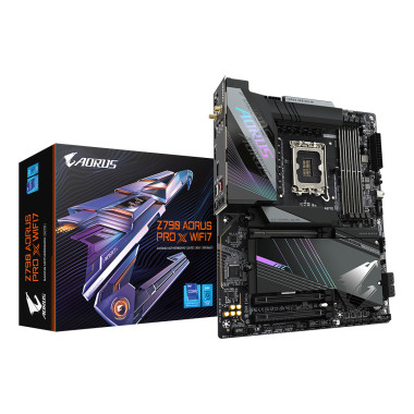GIGABYTE Z790 AORUS PRO X WIFI7 Carte mère - Prend en charge les processeurs Intel Core de 14e génération, VRM 18+1+2 phases,