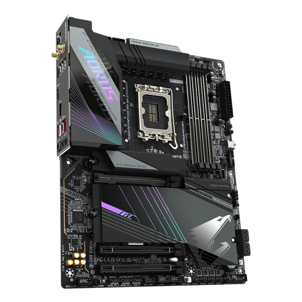 GIGABYTE Z790 AORUS PRO X WIFI7 Carte mère - Prend en charge les processeurs Intel Core de 14e génération, VRM 18+1+2 phases,
