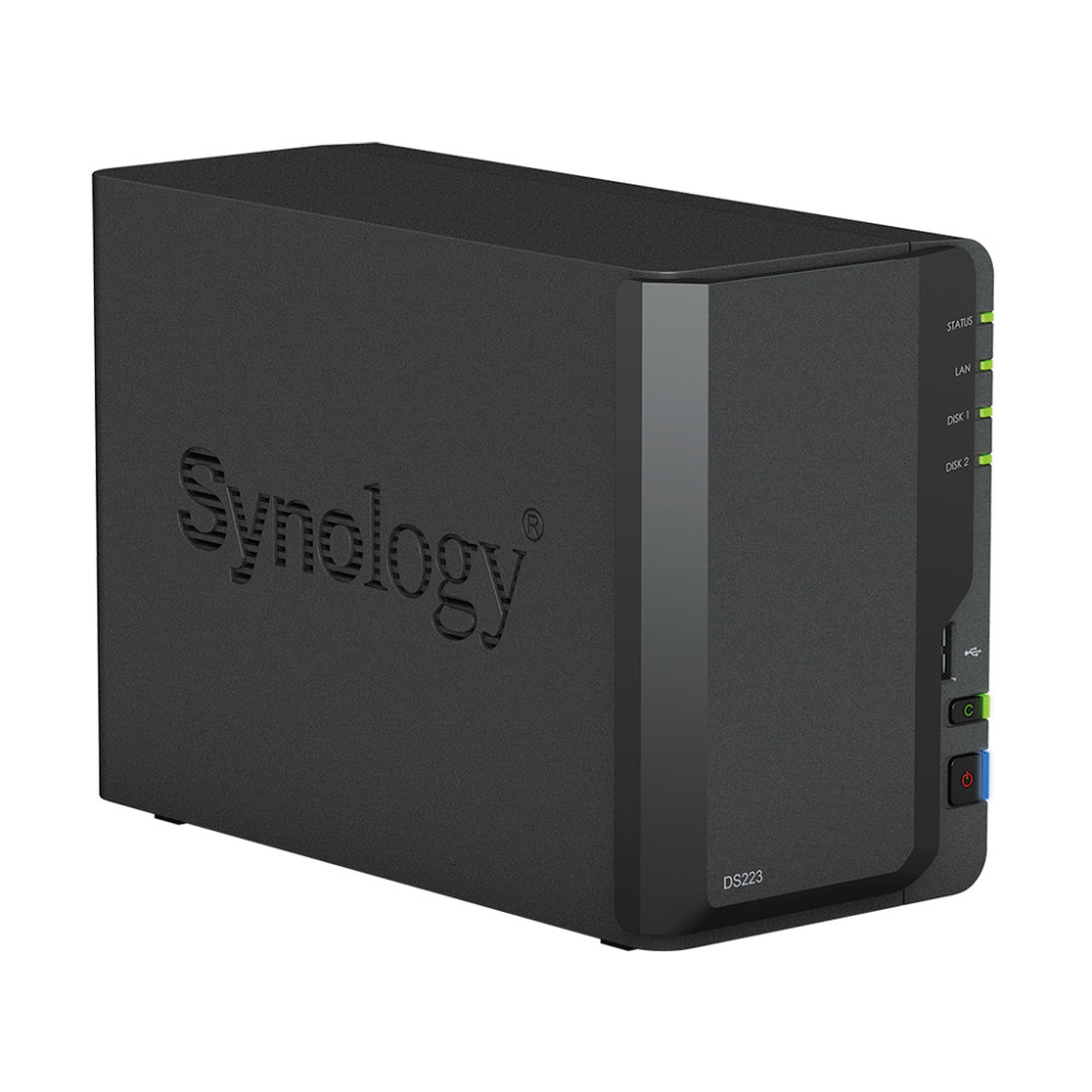 Synology DS223 2Go NAS 16To (2x 8To) HAT3320, Assemblé et testé avec SE DSM installé