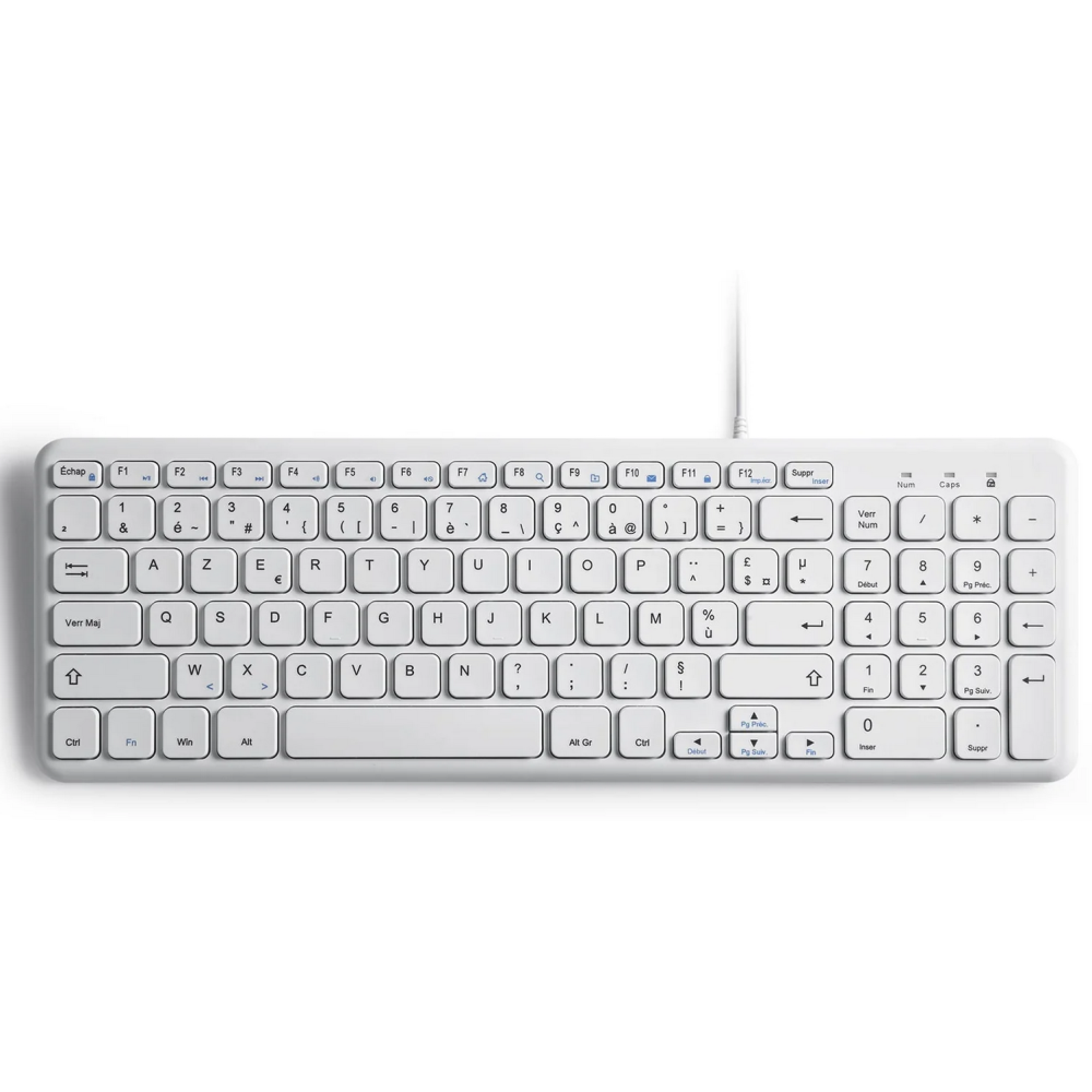 PERIBOARD-213 FR B Noir Clavier AZERTY Compact | ECP Grossiste informatique