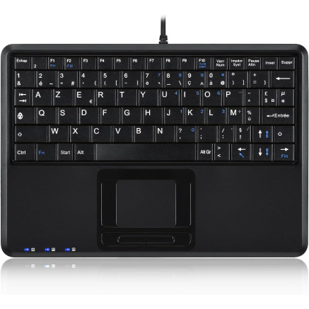 PERIBOARD-510 H PLUS FR Clavier AZERTY Super Mini Touchpad avec Hub USB 2p | ECP Grossiste informatique