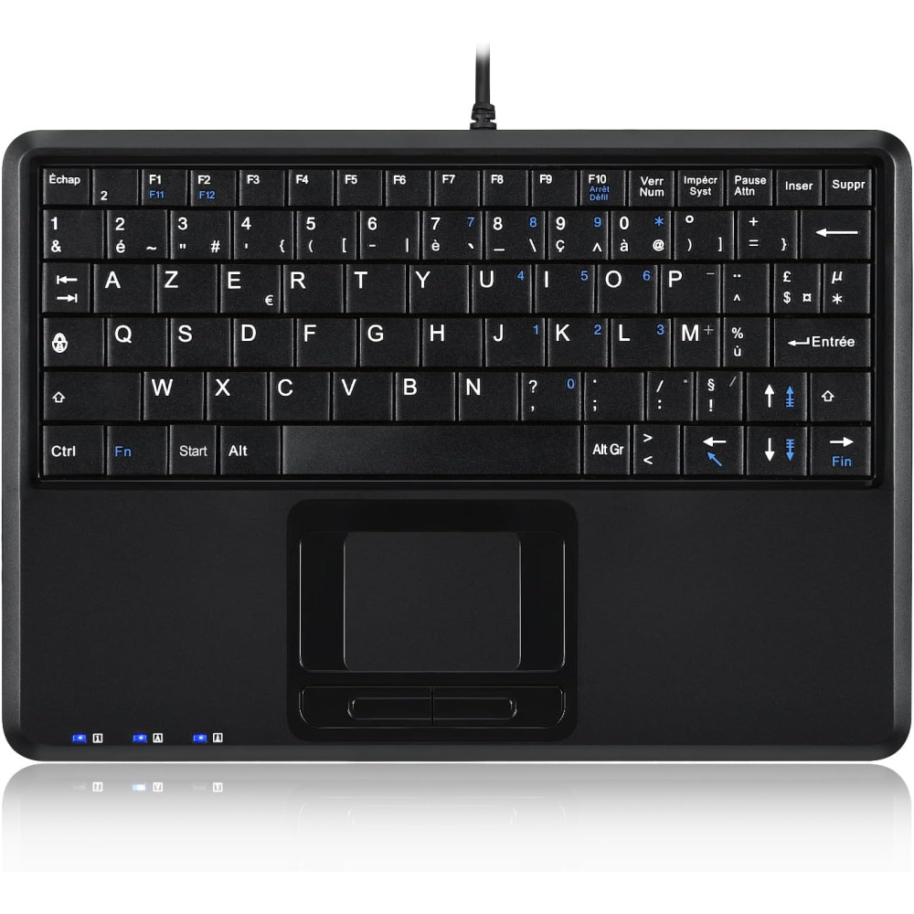 PERIBOARD-510 H PLUS FR Clavier AZERTY Super Mini Touchpad avec Hub USB 2p | ECP Grossiste informatique
