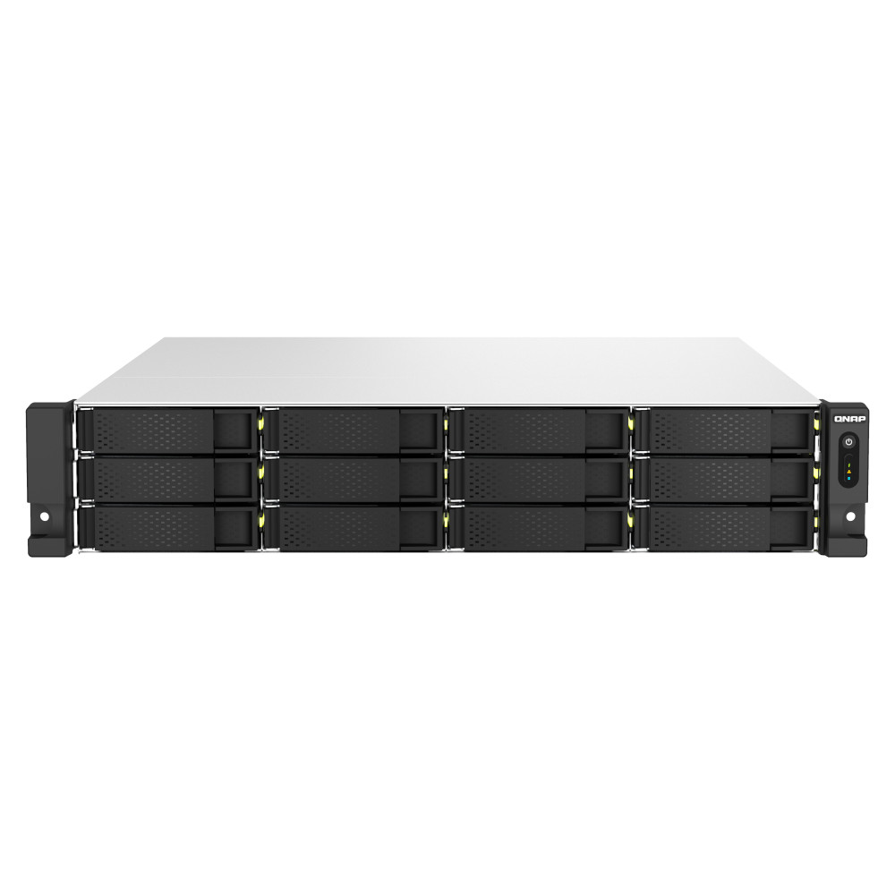 QNAP TS-H1887XU-RP NAS Rack (2 U) Intel Xeon E E-2336 32 Go DDR4 0 To QuTS hero Noir, Blanc