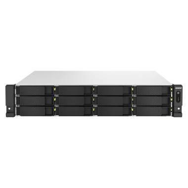 QNAP TS-H1887XU-RP NAS Rack (2 U) Intel Xeon E E-2336 32 Go DDR4 0 To QuTS hero Noir, Blanc