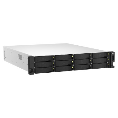 QNAP TS-H1887XU-RP NAS Rack (2 U) Intel Xeon E E-2336 32 Go DDR4 0 To QuTS hero Noir, Blanc