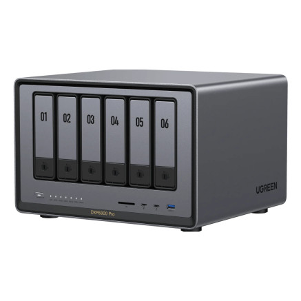 Ugreen NASync DXP6800 Pro NAS Compact Intel® Core™ i5 i5-1235U 8 Go DDR5 0 To UGOS Pro Noir